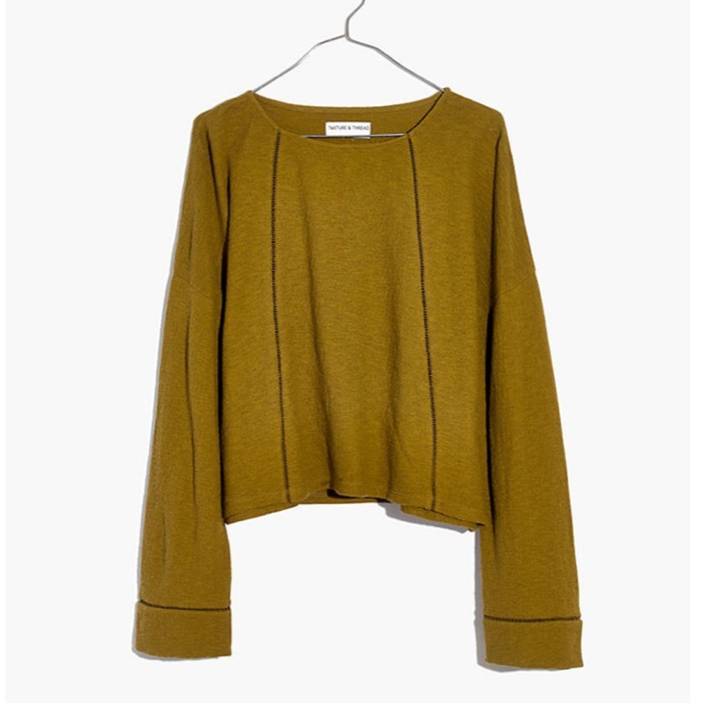 SOLD Madewell Texture & Thread Eyelet-Inset Top XS